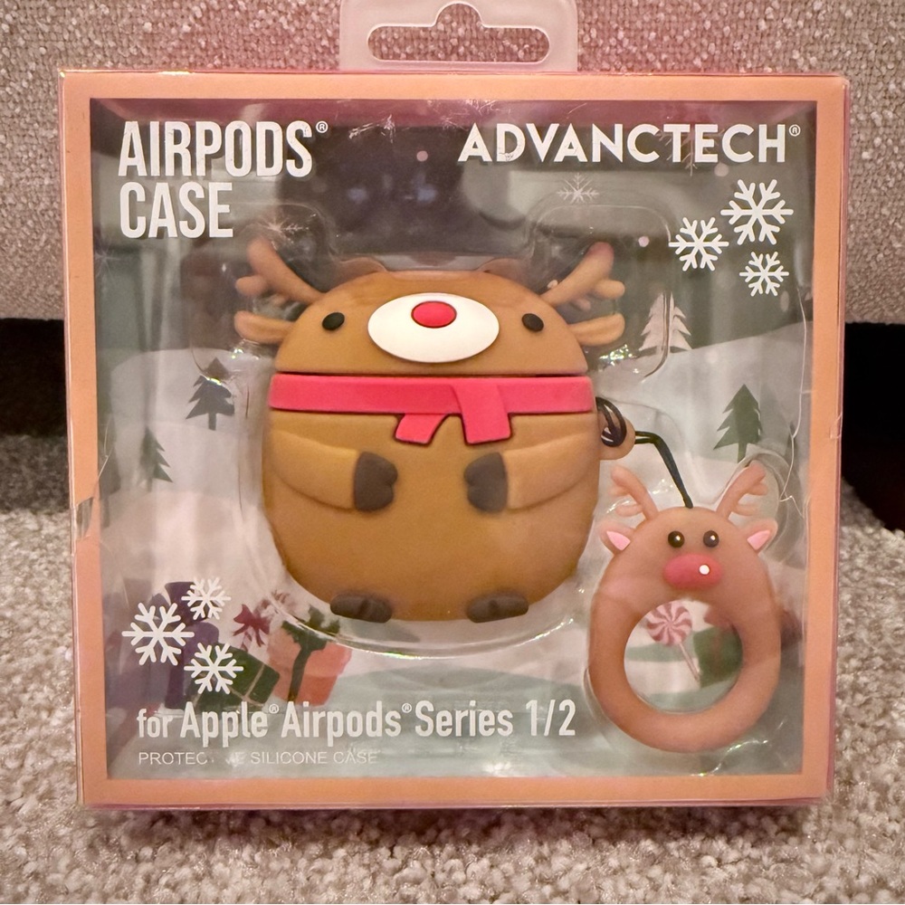 NWB Advantech Reindeer AirPods silicone protective case series 1/2